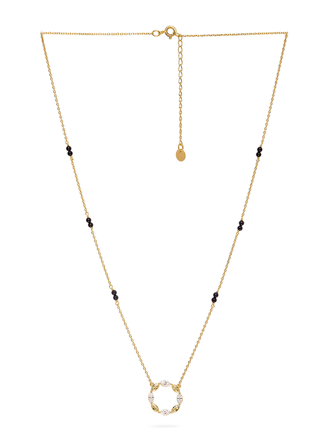 925 Silver Gold Plated Zircon Mangalsutra
