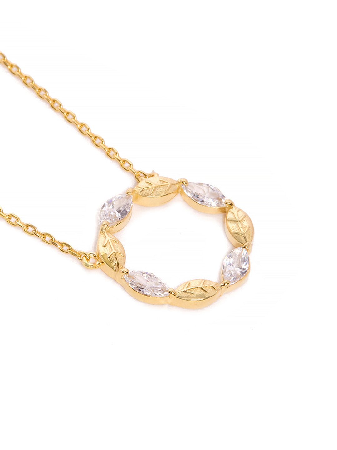 925 Silver Gold Plated Zircon Mangalsutra