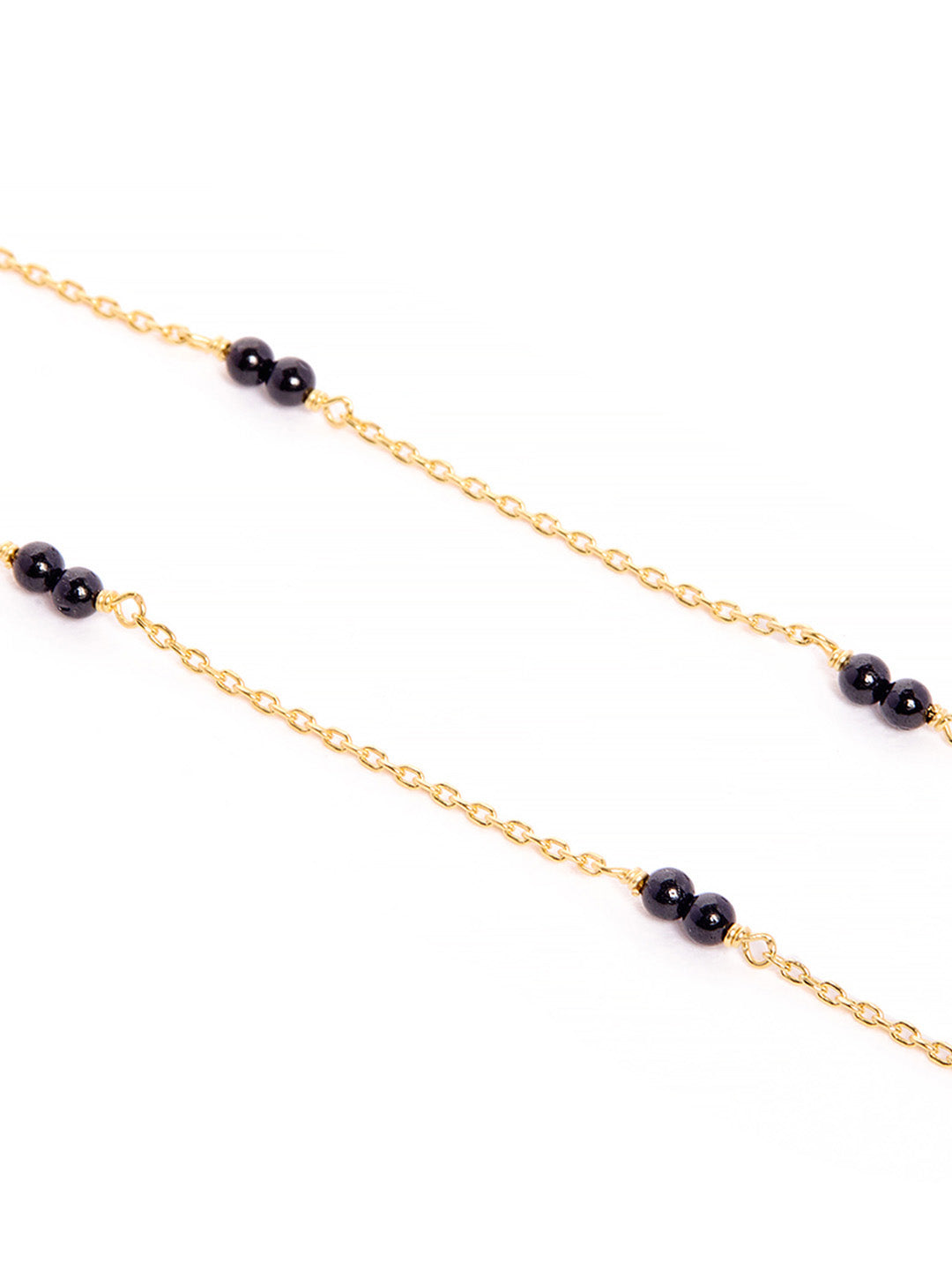 925 Silver Gold Plated Zircon Mangalsutra