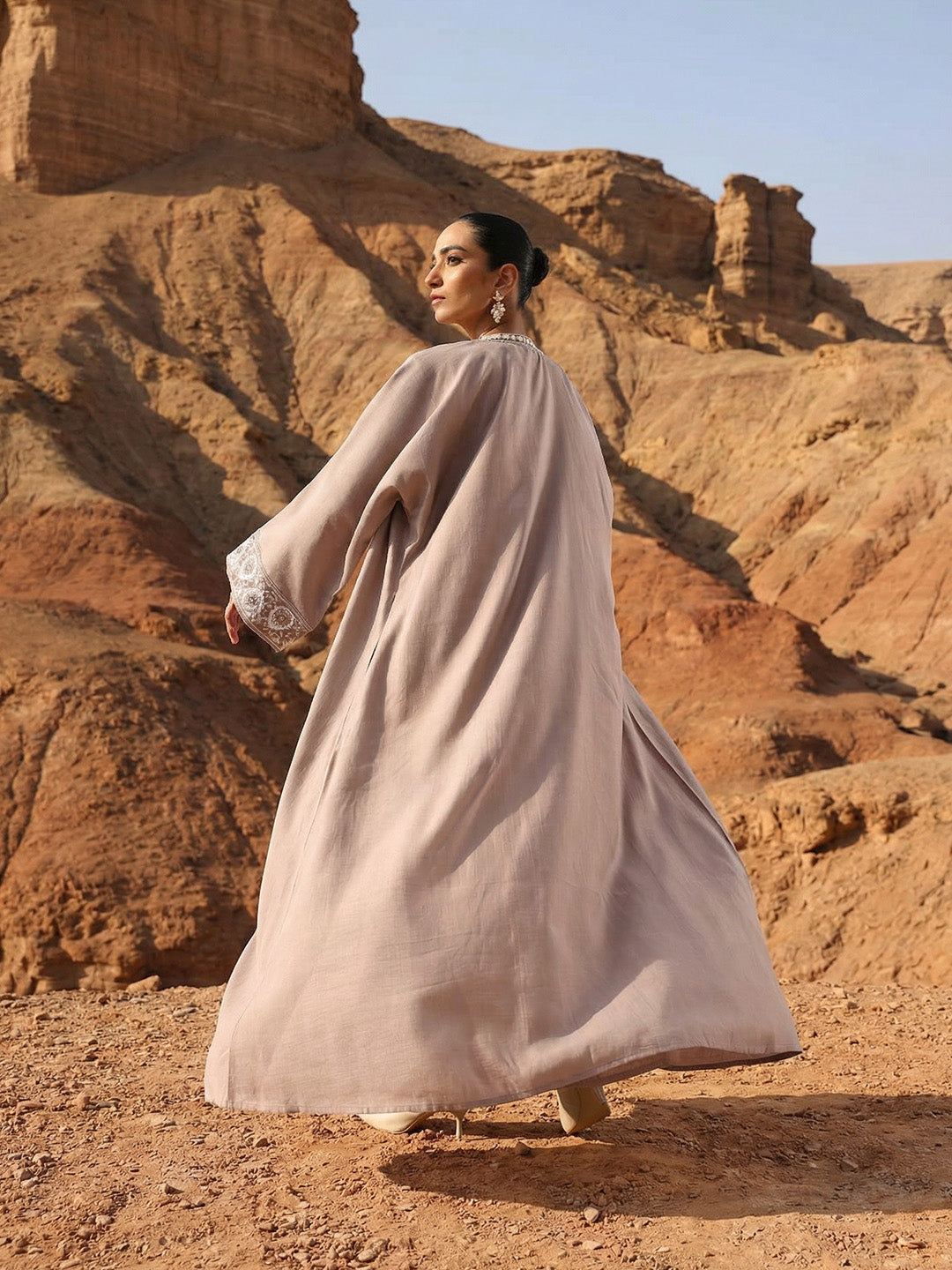Rich Beige Relaxed Abaya