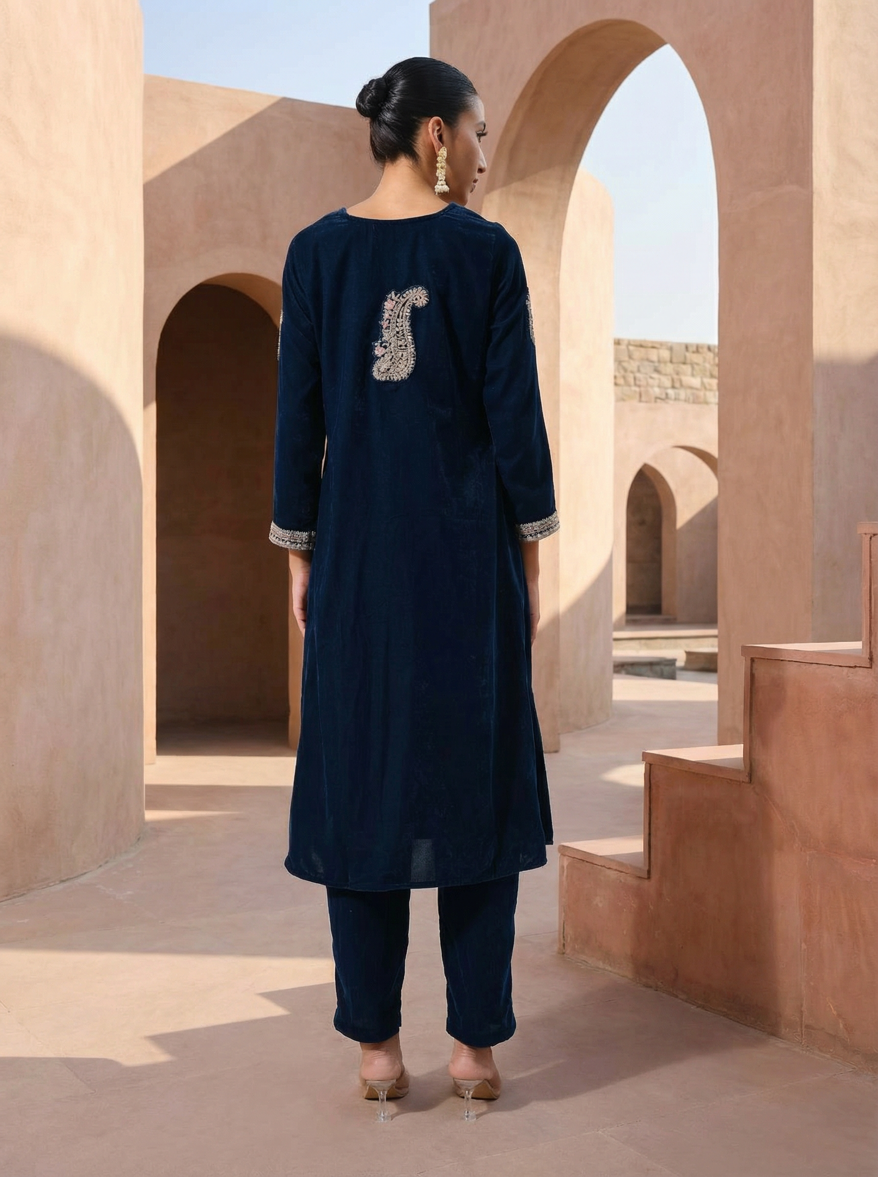 Rich Morpich A-Line Kurta Set