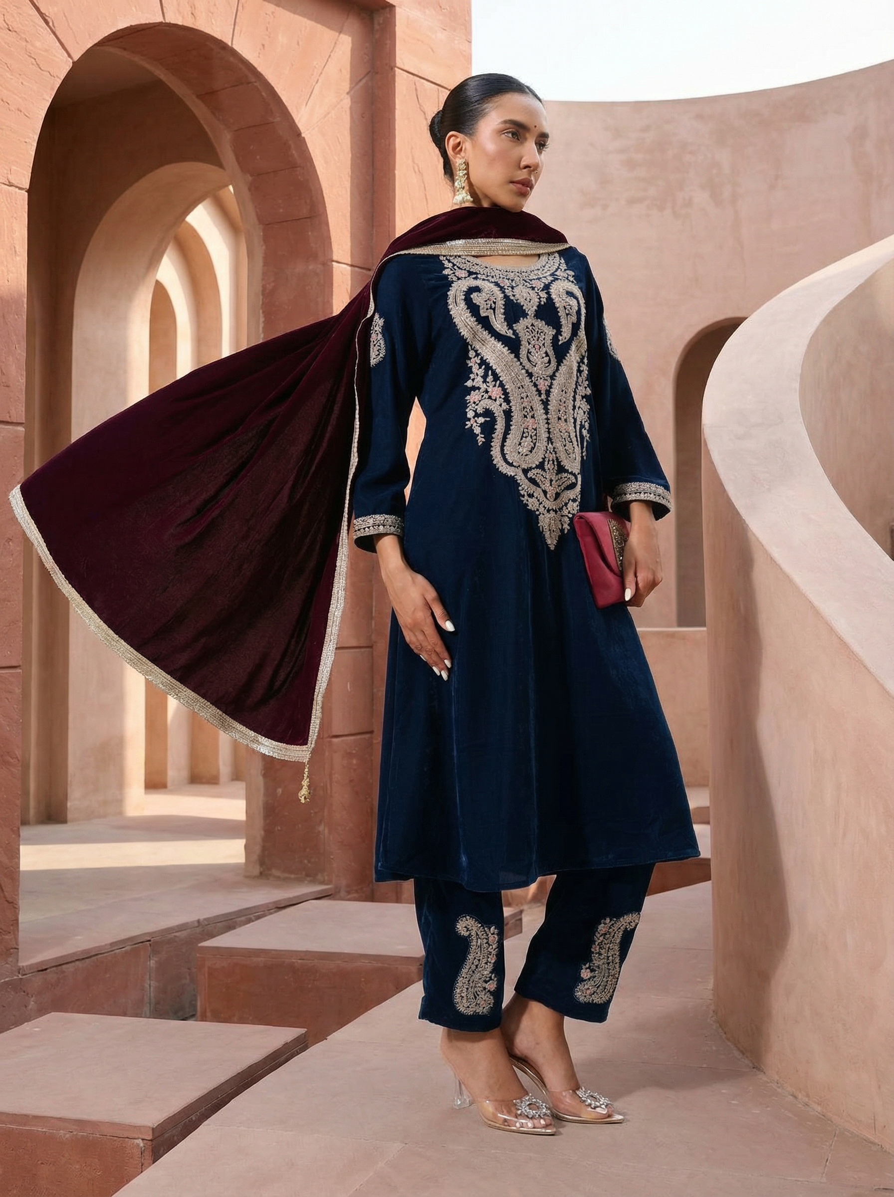 Rich Morpich A-Line Kurta Set