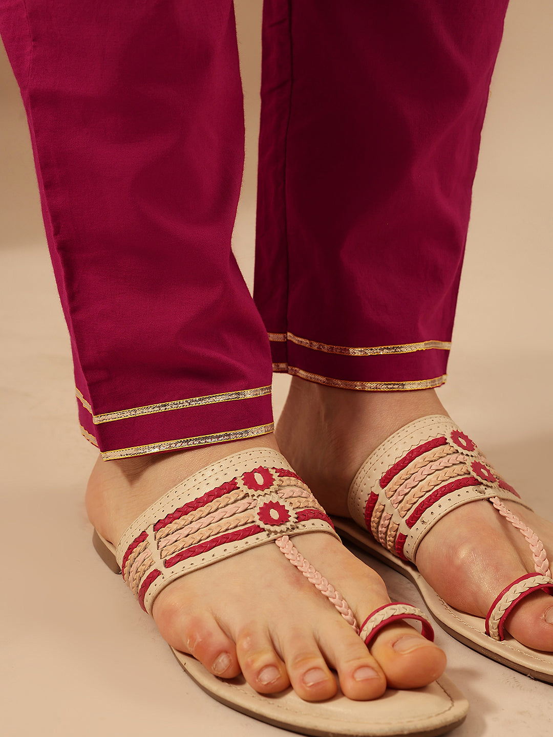 Comfy Rani Pink Organza Embroidered Anarkali Kurta Sets