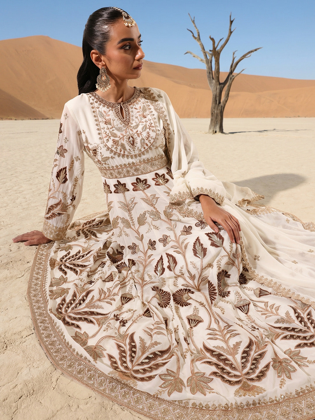 Rich Off white  Anarkali  Kurta sets