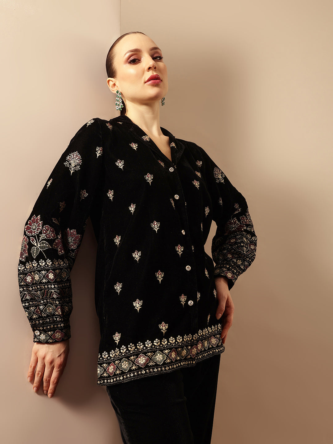 Rich Black Regular Co-ords