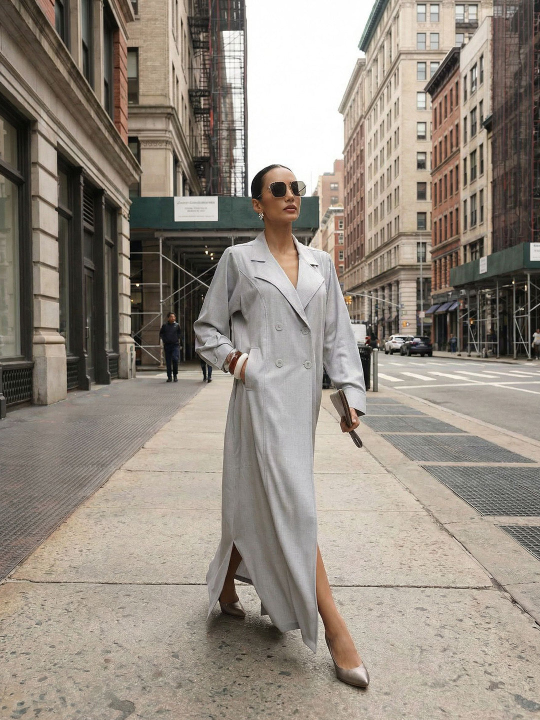 Rich Grey Relaxed Abaya