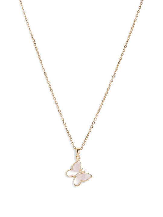 Ishin Gold  Colour Gold Plated Artificial Stones And Beads Chain