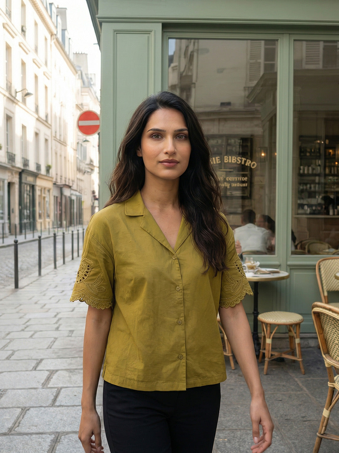 Comfy Olive green Straight Shirt