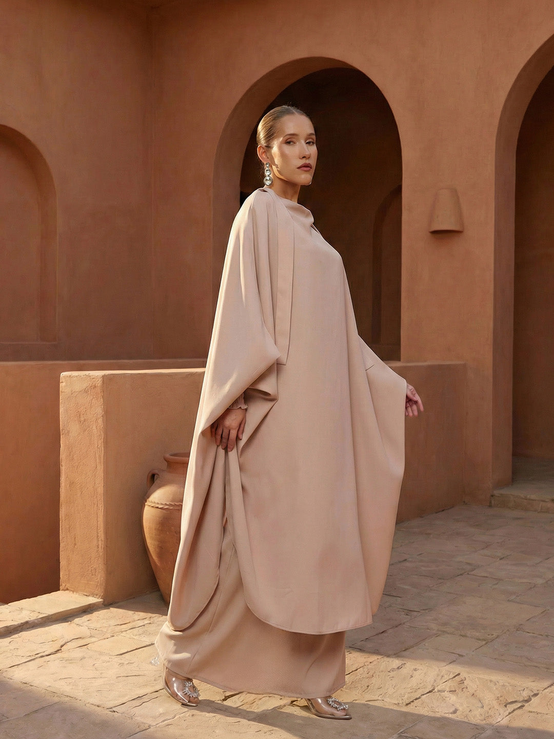 Rich Cream Relaxed Abaya
