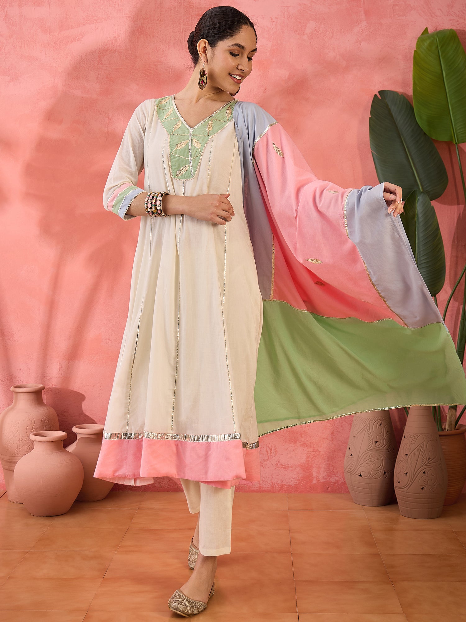 Comfy Embroidered Pure Cotton Kurta Sets