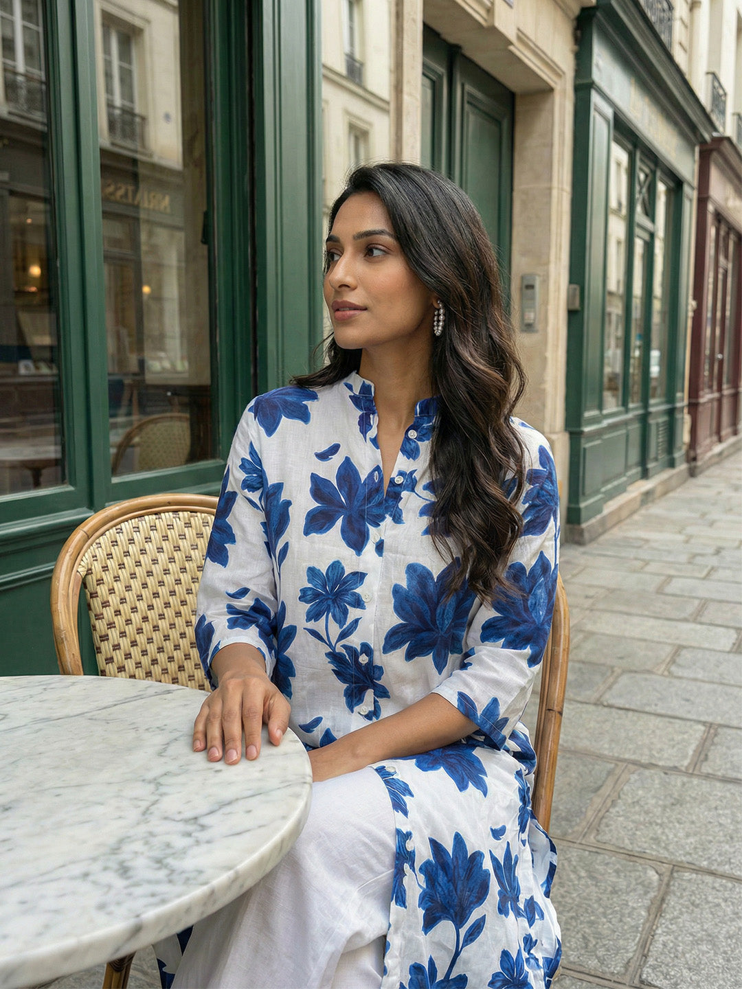 Comfy Off white Straight Kurta sets