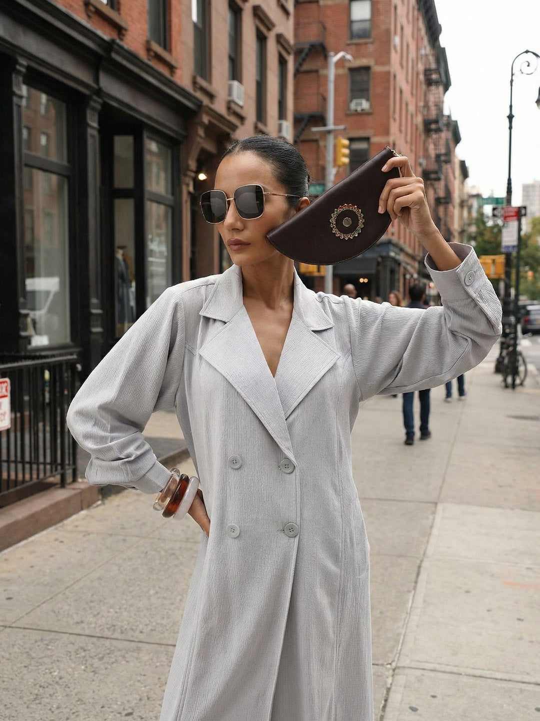 Rich Grey Relaxed Abaya