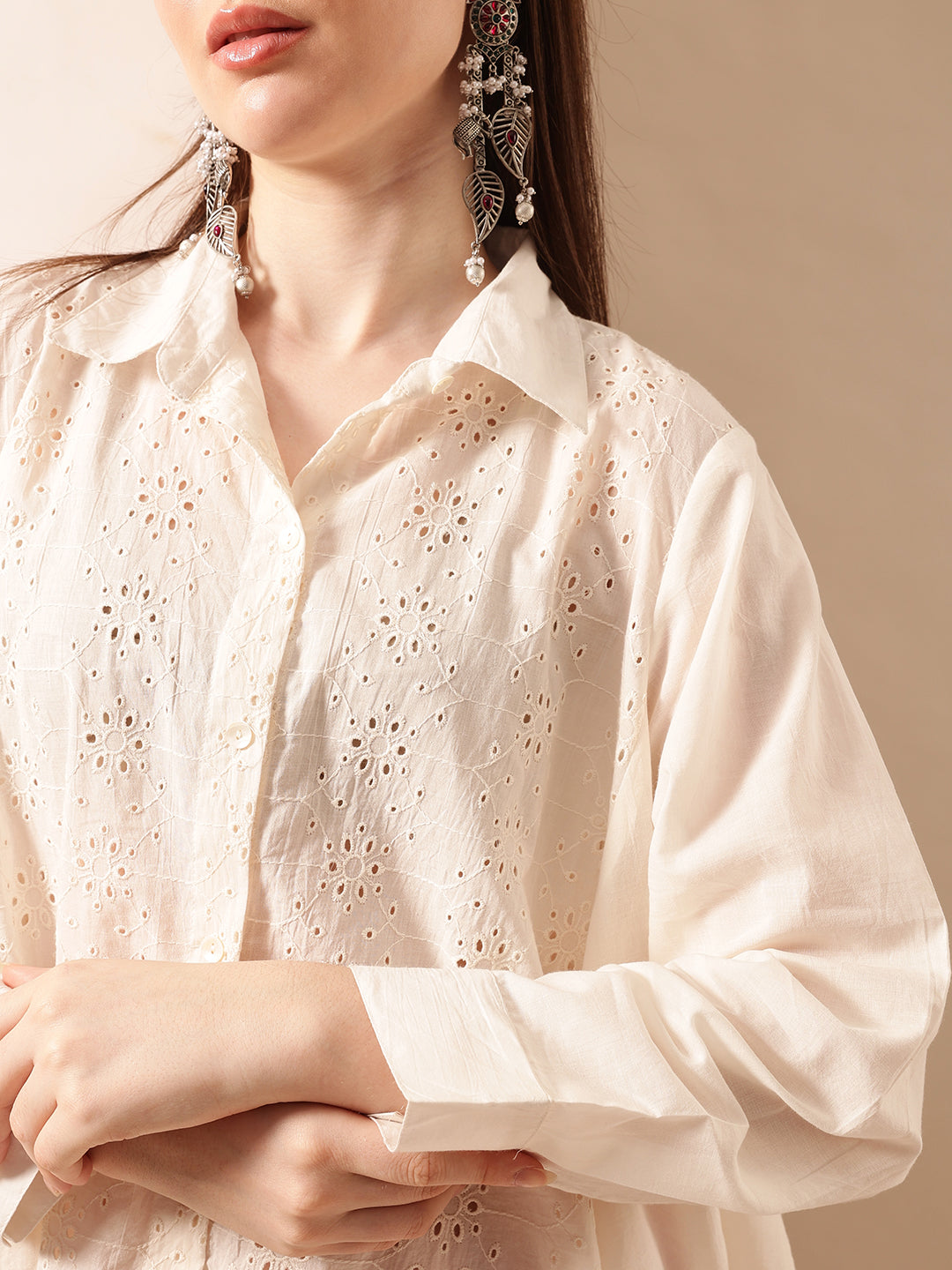 Graceful Natural A Line Tops
