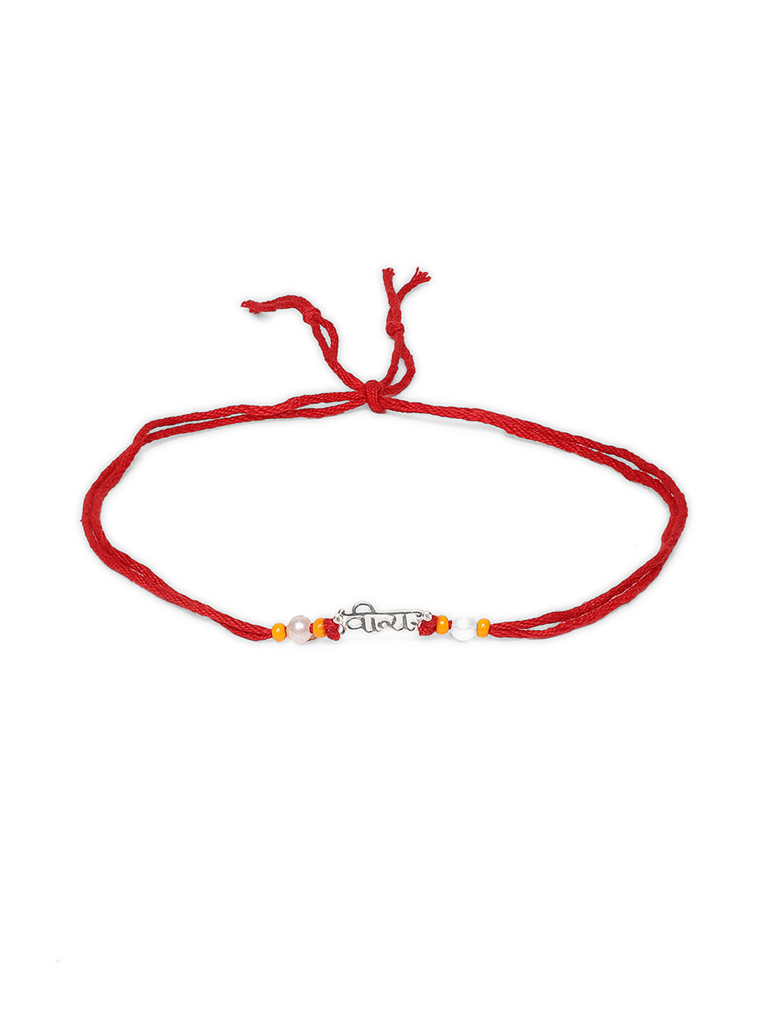 925 Silver White Colour Silver Plated Rakhi