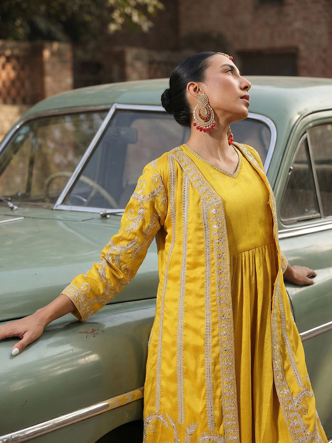 Rich Yellow A Line Dresses