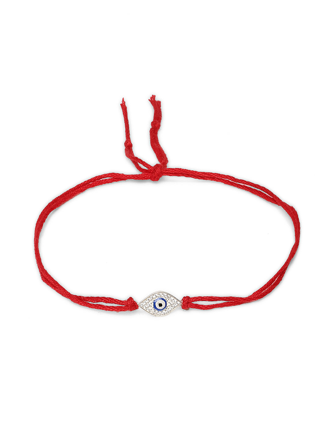 925 Silver Blue Colour Silver Plated Rakhi