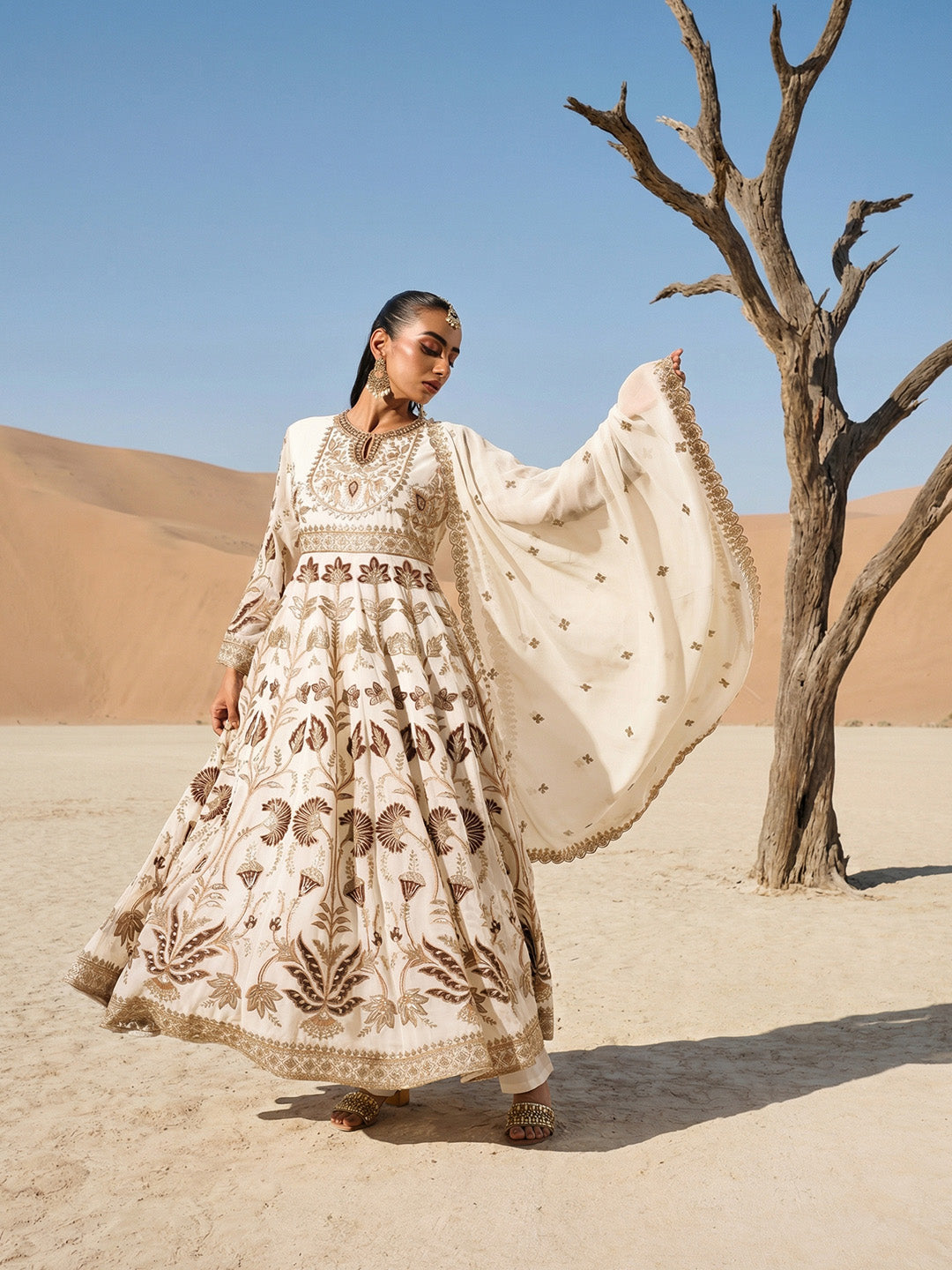 Rich Off white  Anarkali  Kurta sets