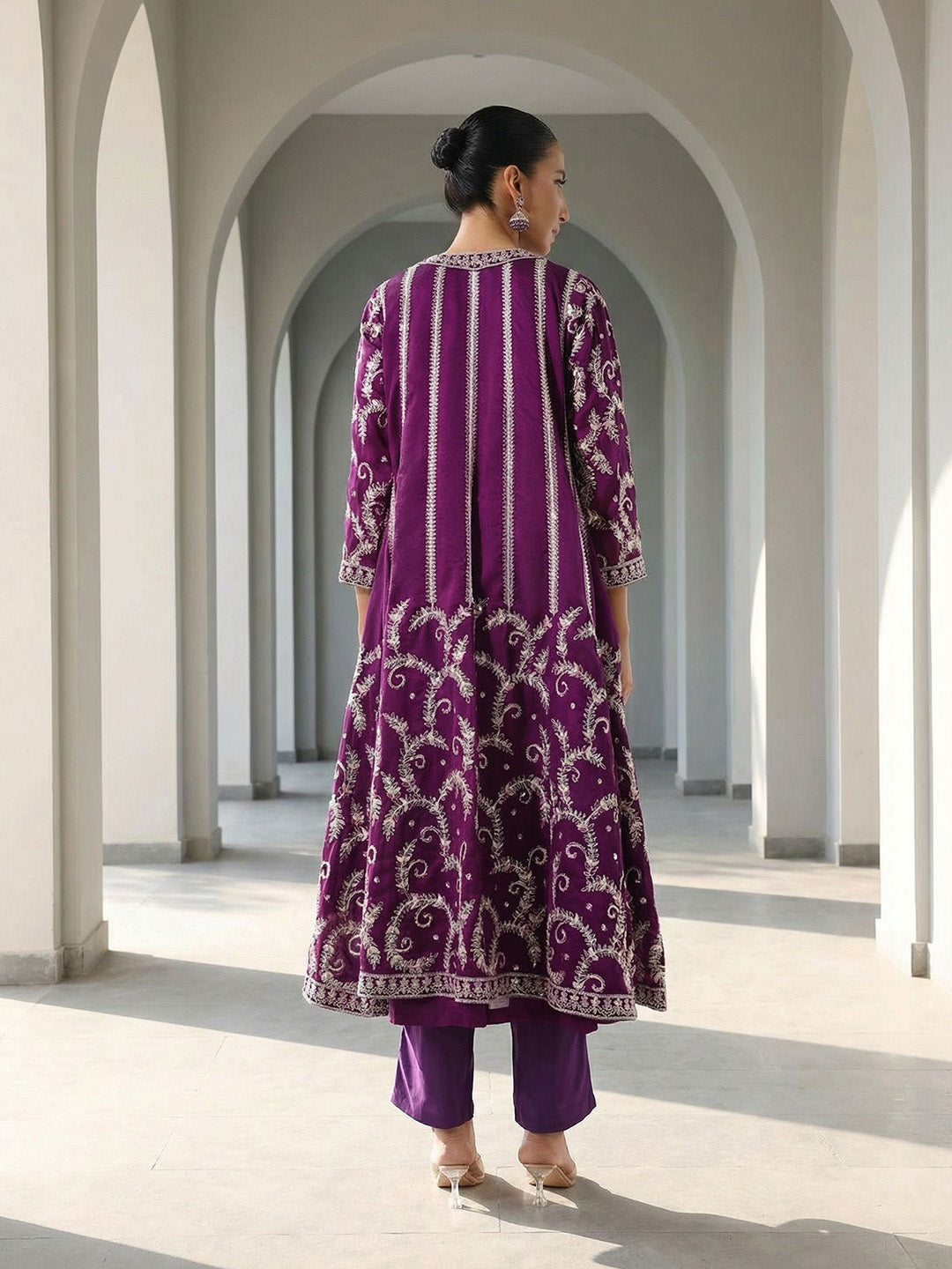 Rich Purple A Line Dresses