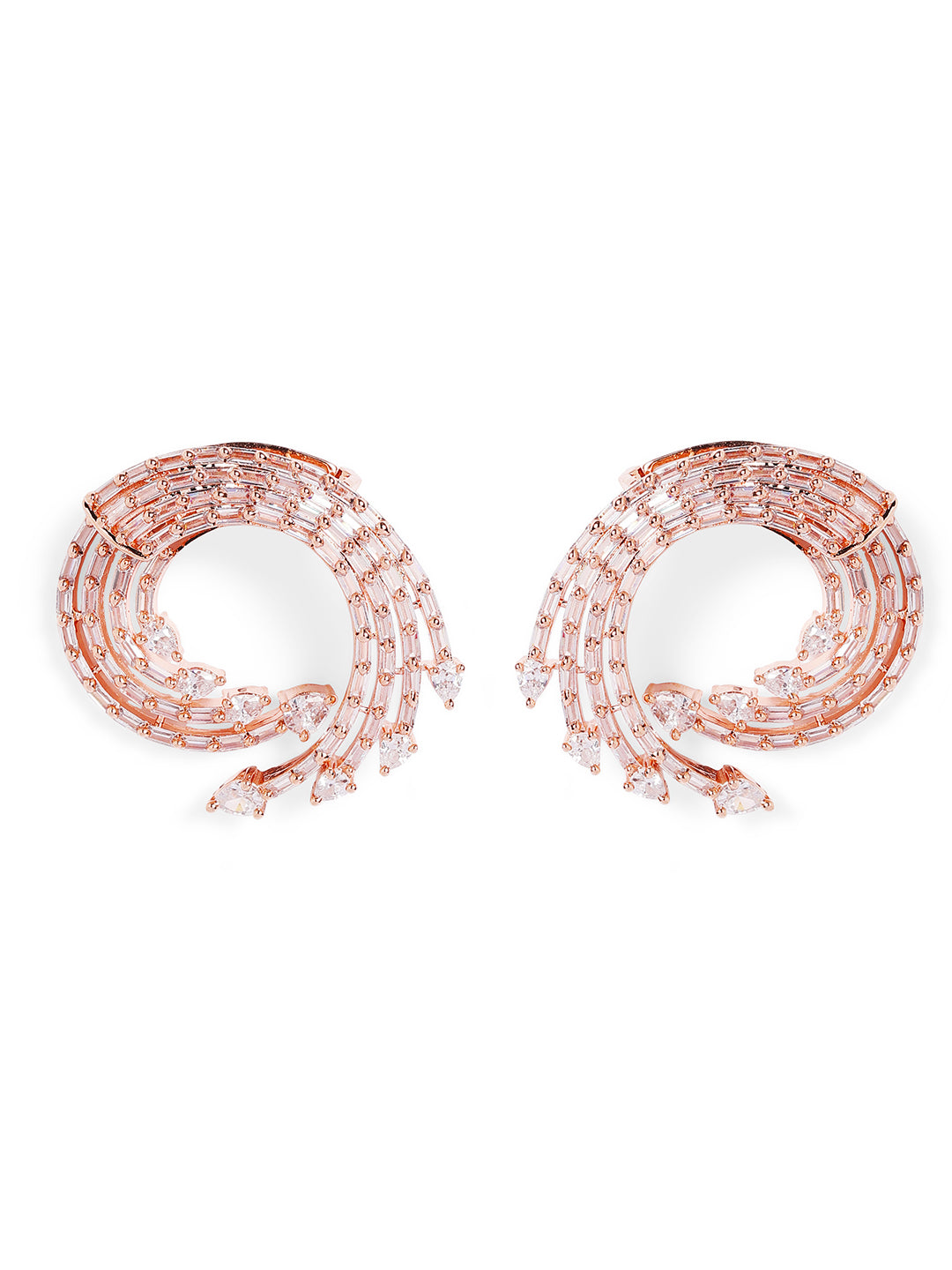White Colour Gold Plated AD Studs Earring|ER-IS-10229