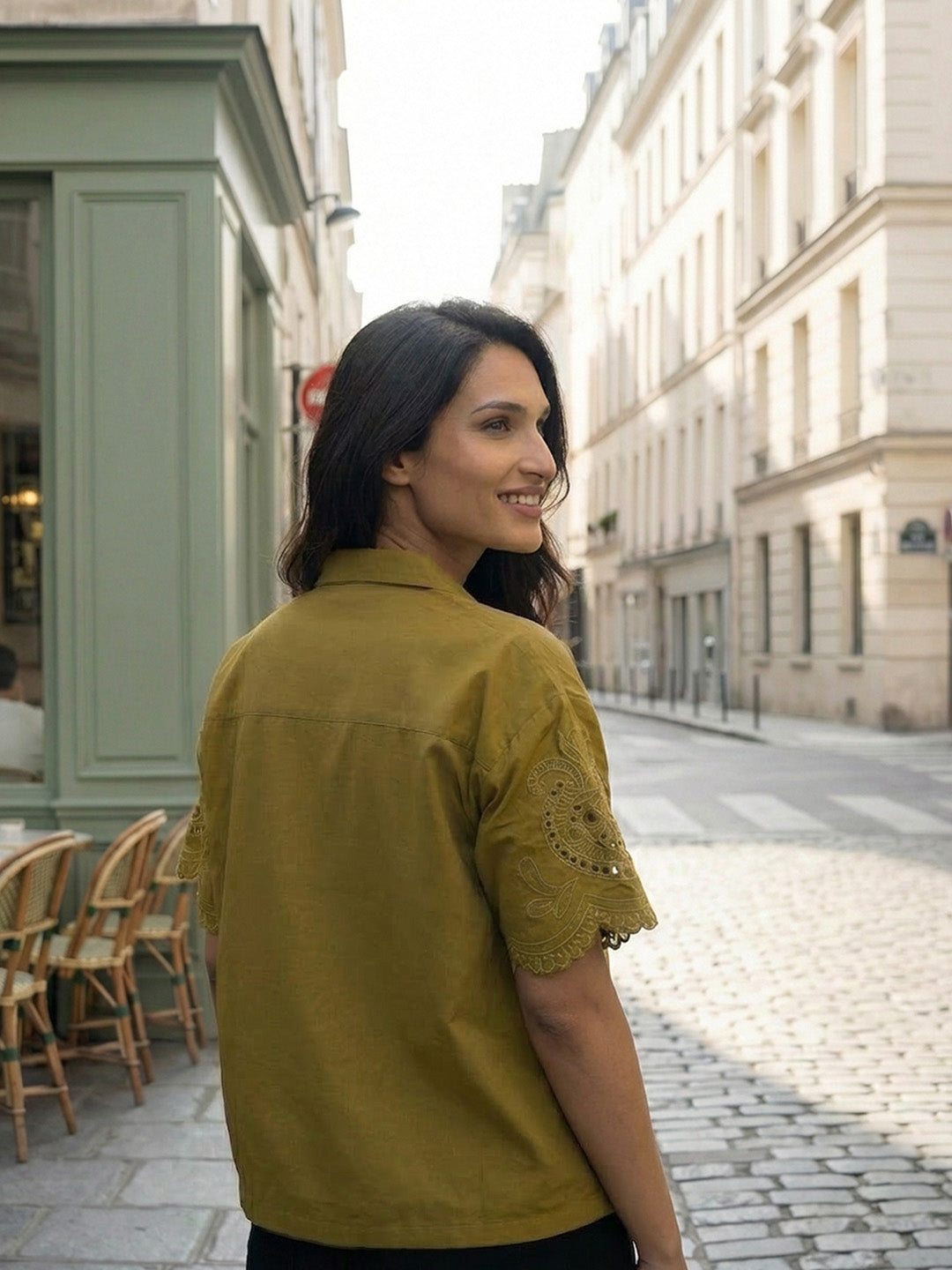 Comfy Olive green Straight Shirt