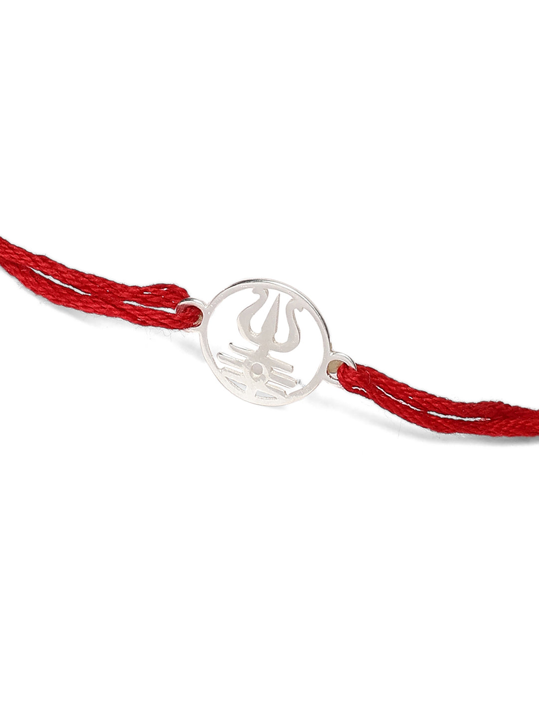 925 Silver White Colour Silver Plated Rakhi