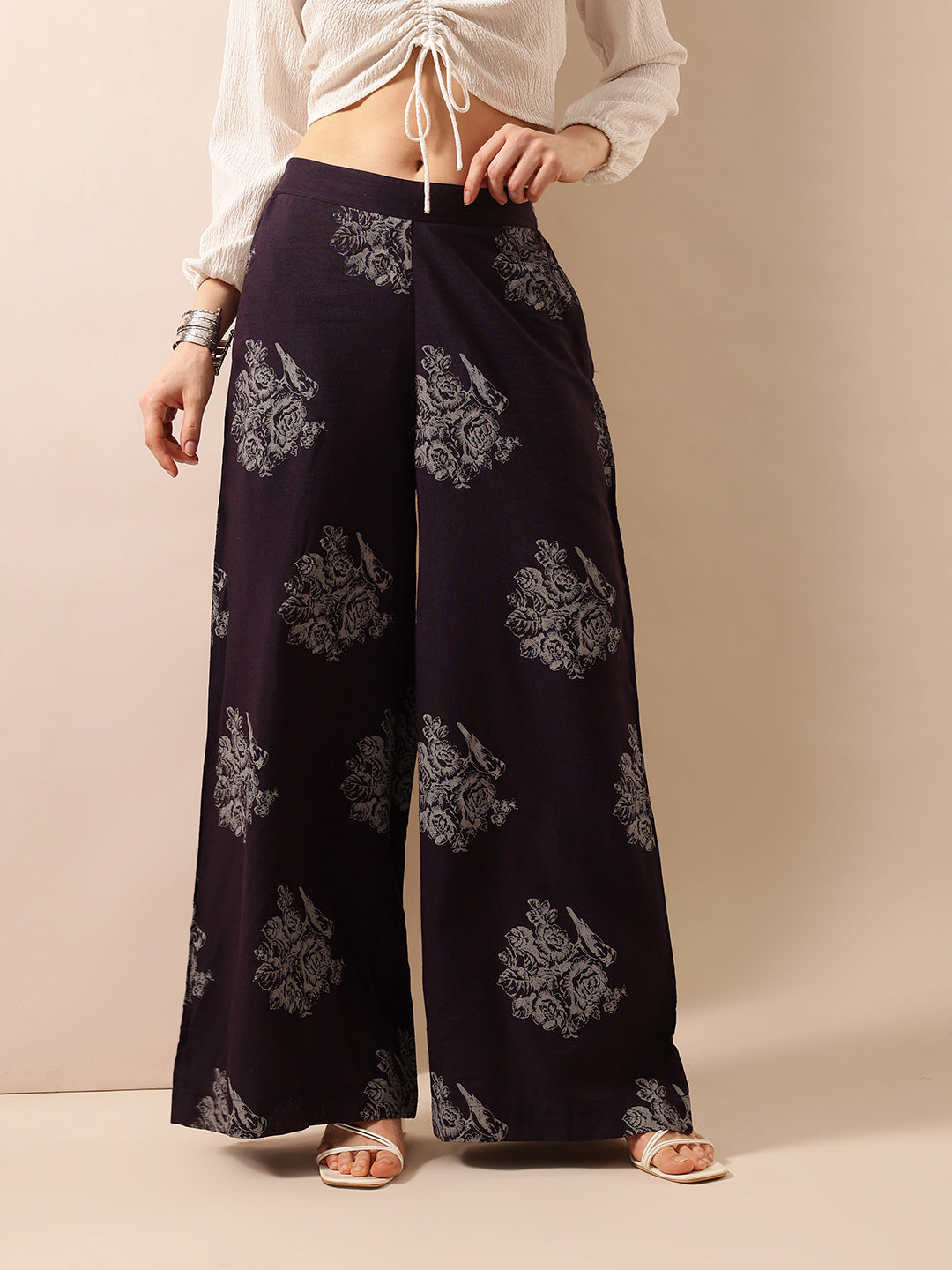 Comfy Indigo  Flared Trouser