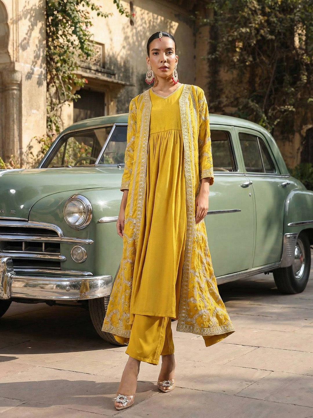 Rich Yellow A Line Dresses