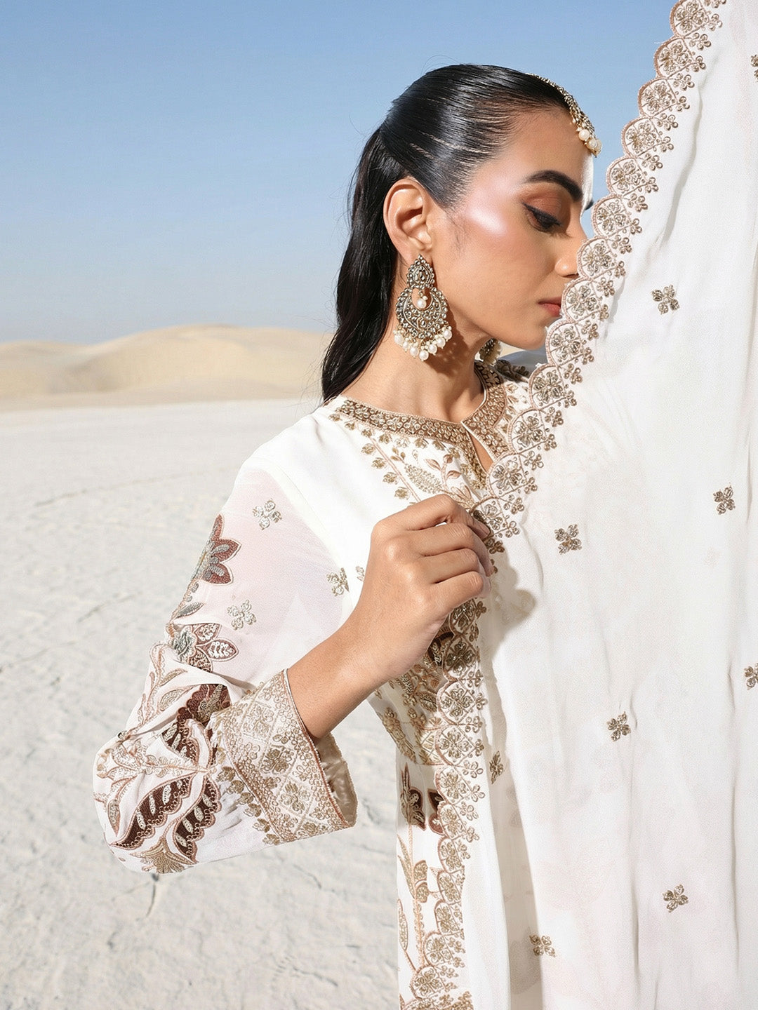 Rich Off white  Anarkali  Kurta sets
