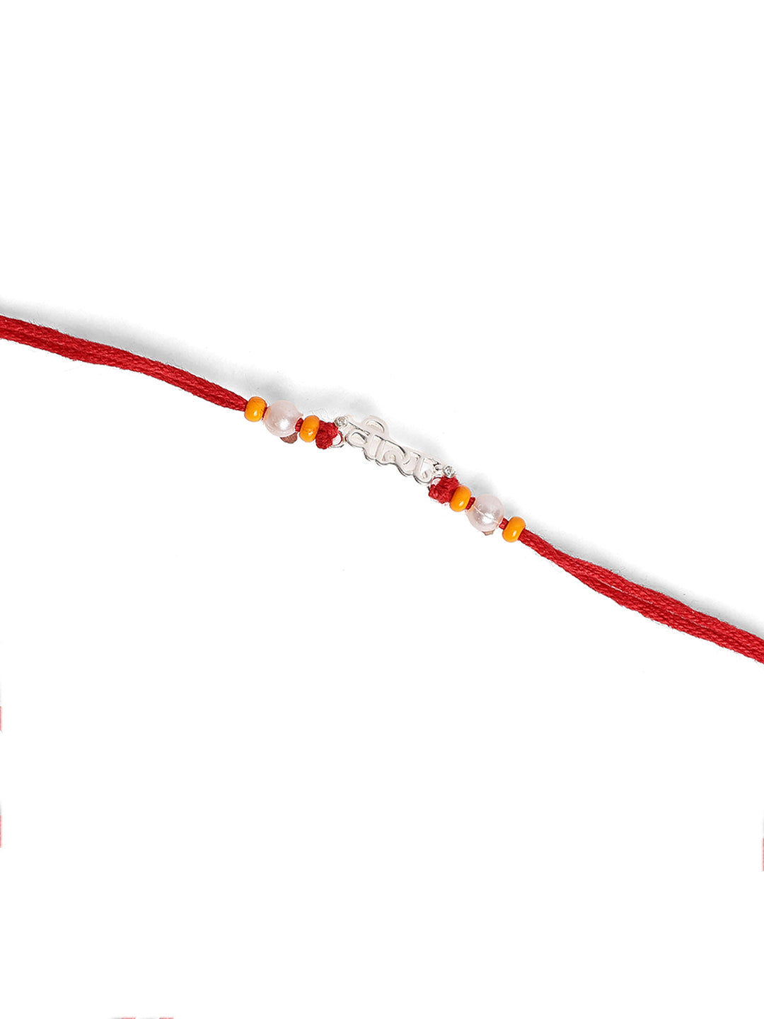 925 Silver White Colour Silver Plated Rakhi