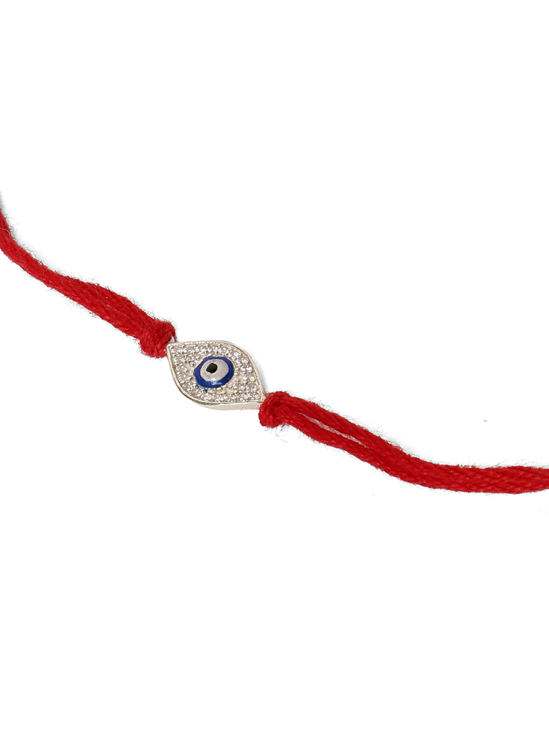 925 Silver Blue Colour Silver Plated Rakhi