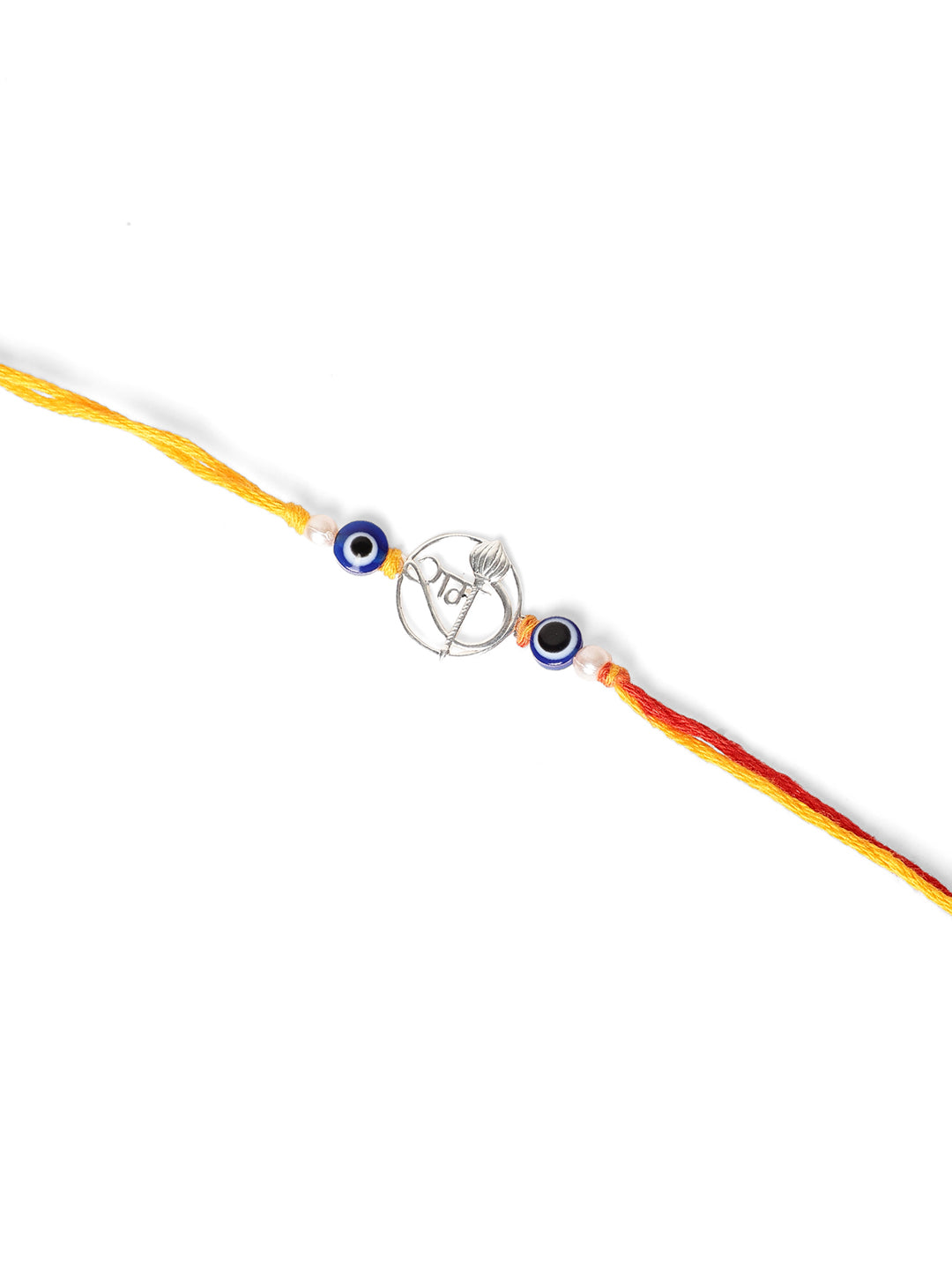 925 Silver Blue Colour Silver Plated Rakhi