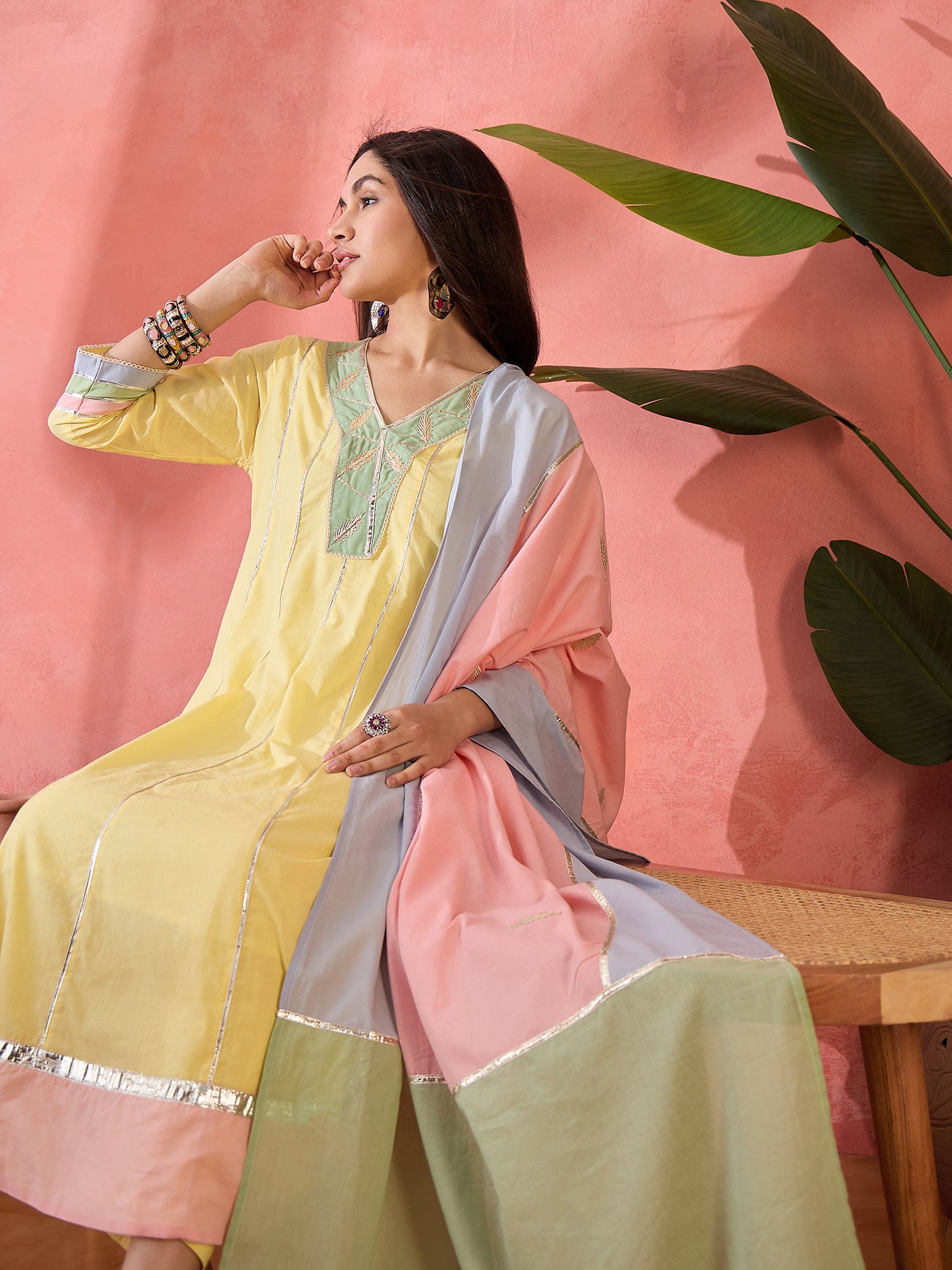 Comfy Embroidered Pure Cotton Kurta Sets
