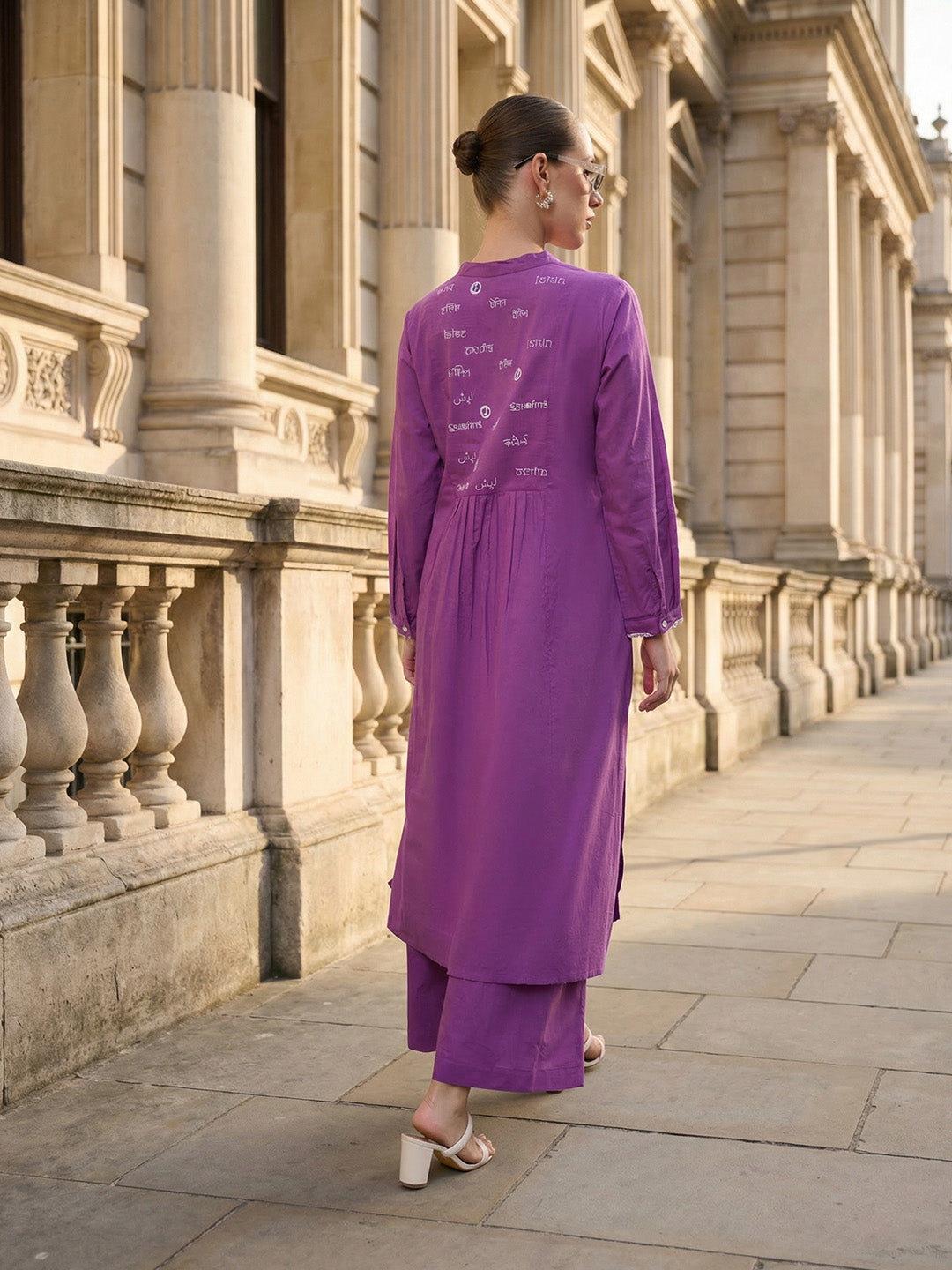 Comfy Purple Straight Kurta sets