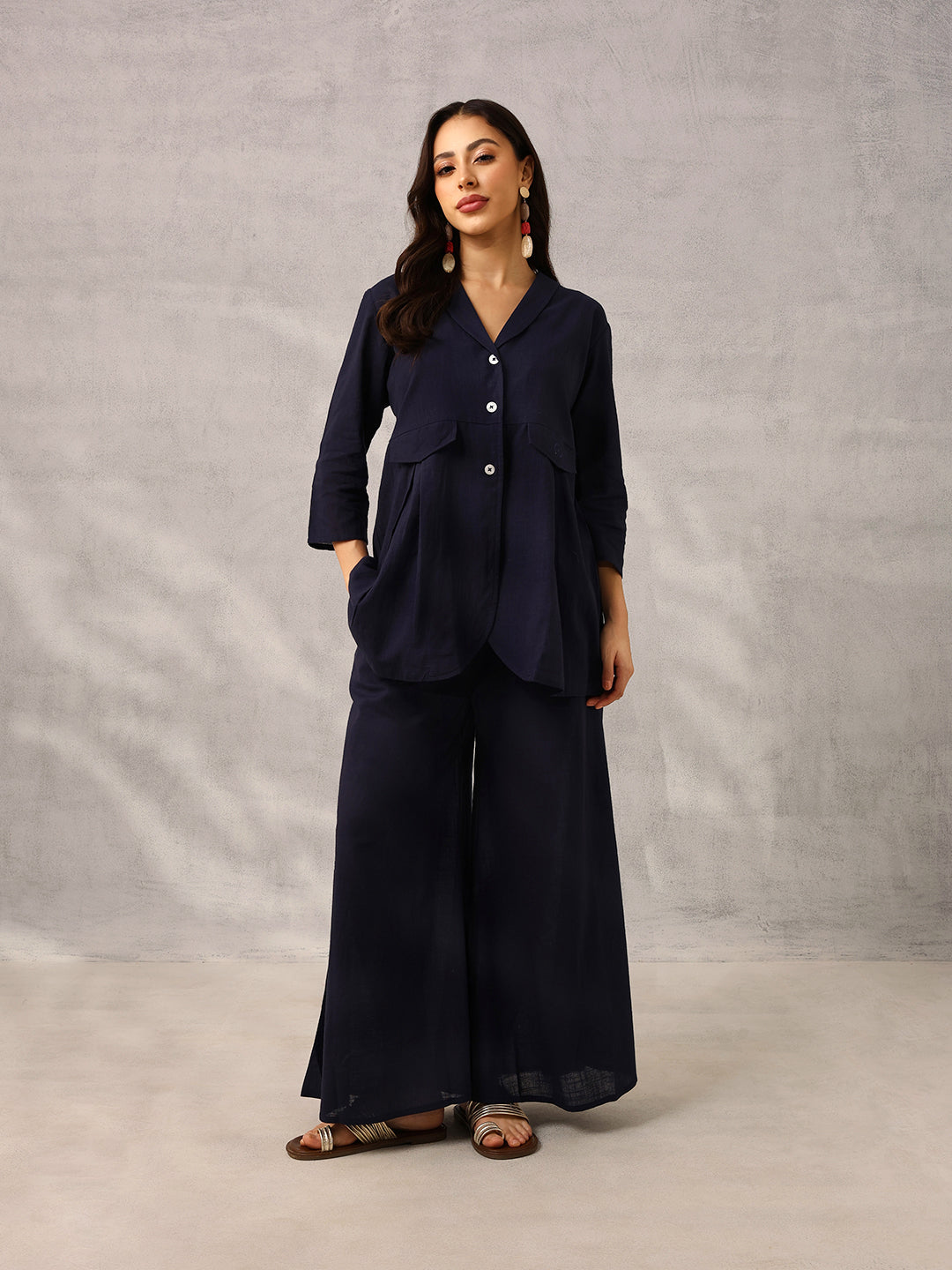 Navy Tailored Workwear Blazer with Trouser