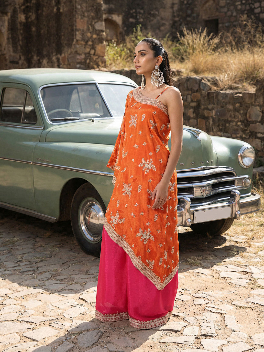 Rich Orange A Line Co-Ords