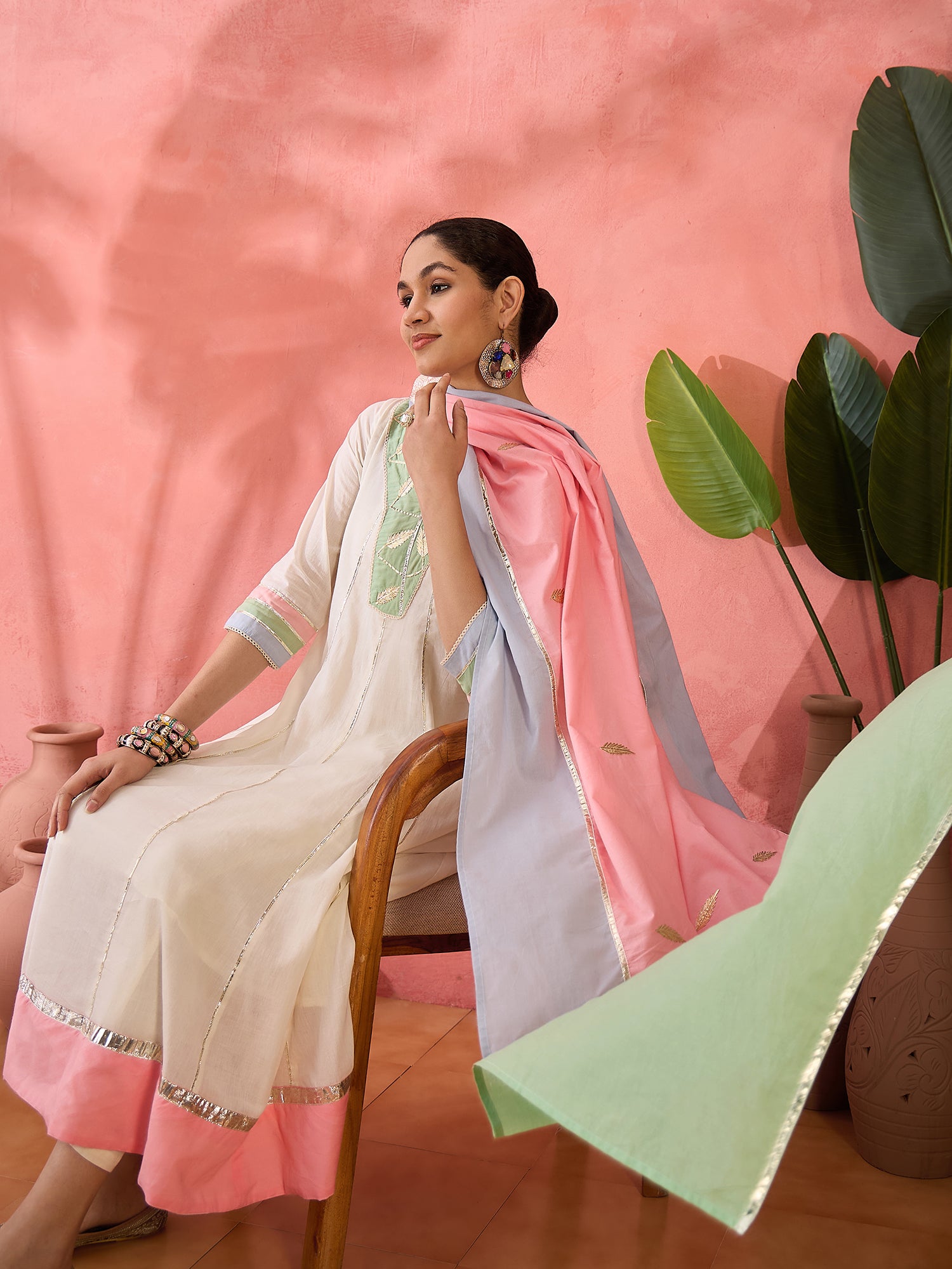 Comfy Embroidered Pure Cotton Kurta Sets