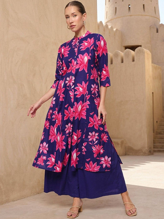 Comfy Purple Pratidin Printed Kurta sets