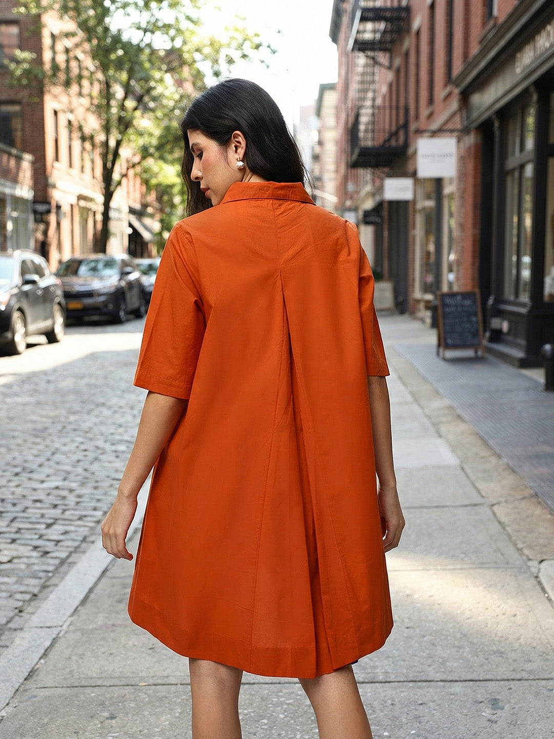 Comfy Rust A Line Dresses