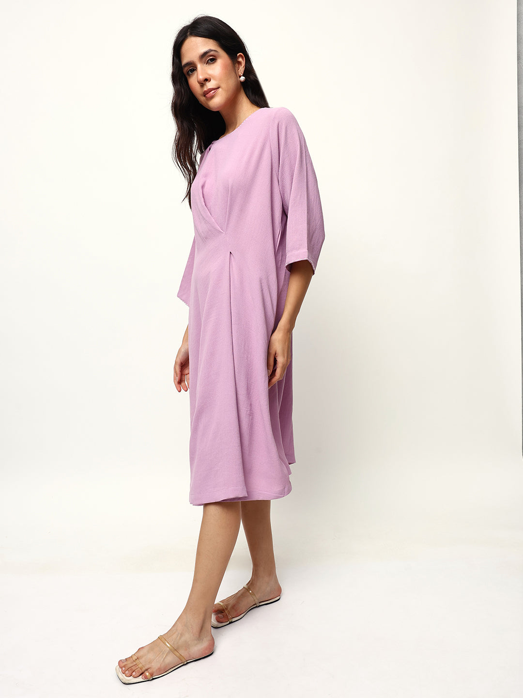 Comfy Lilac  Straight Dresses