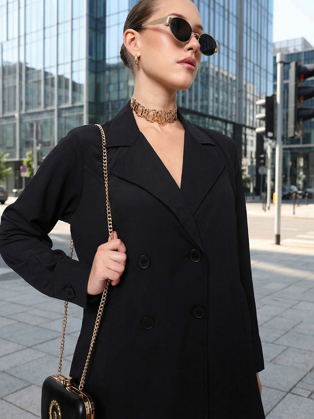 Rich Black Relaxed Abaya