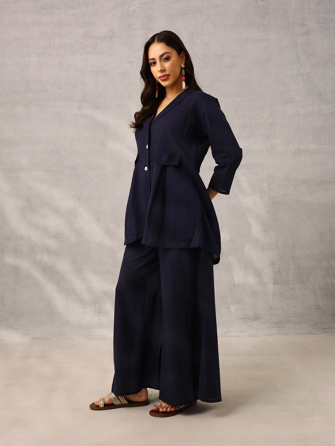 Navy Tailored Workwear Blazer with Trouser