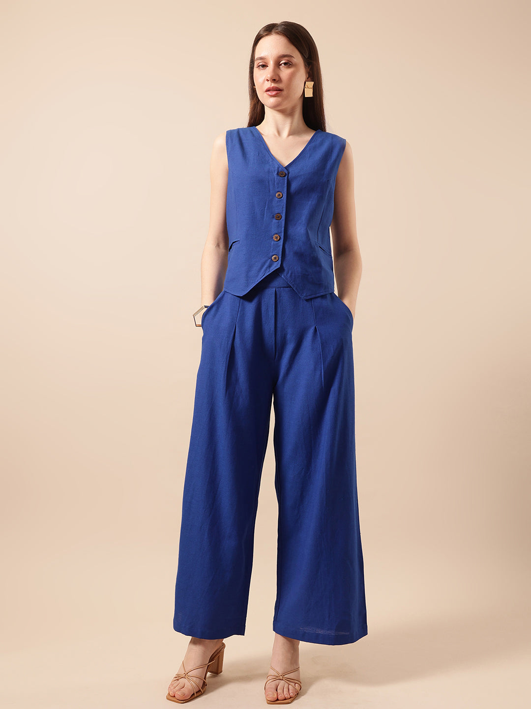 Comfy Royal Blue Straight Co-Ords