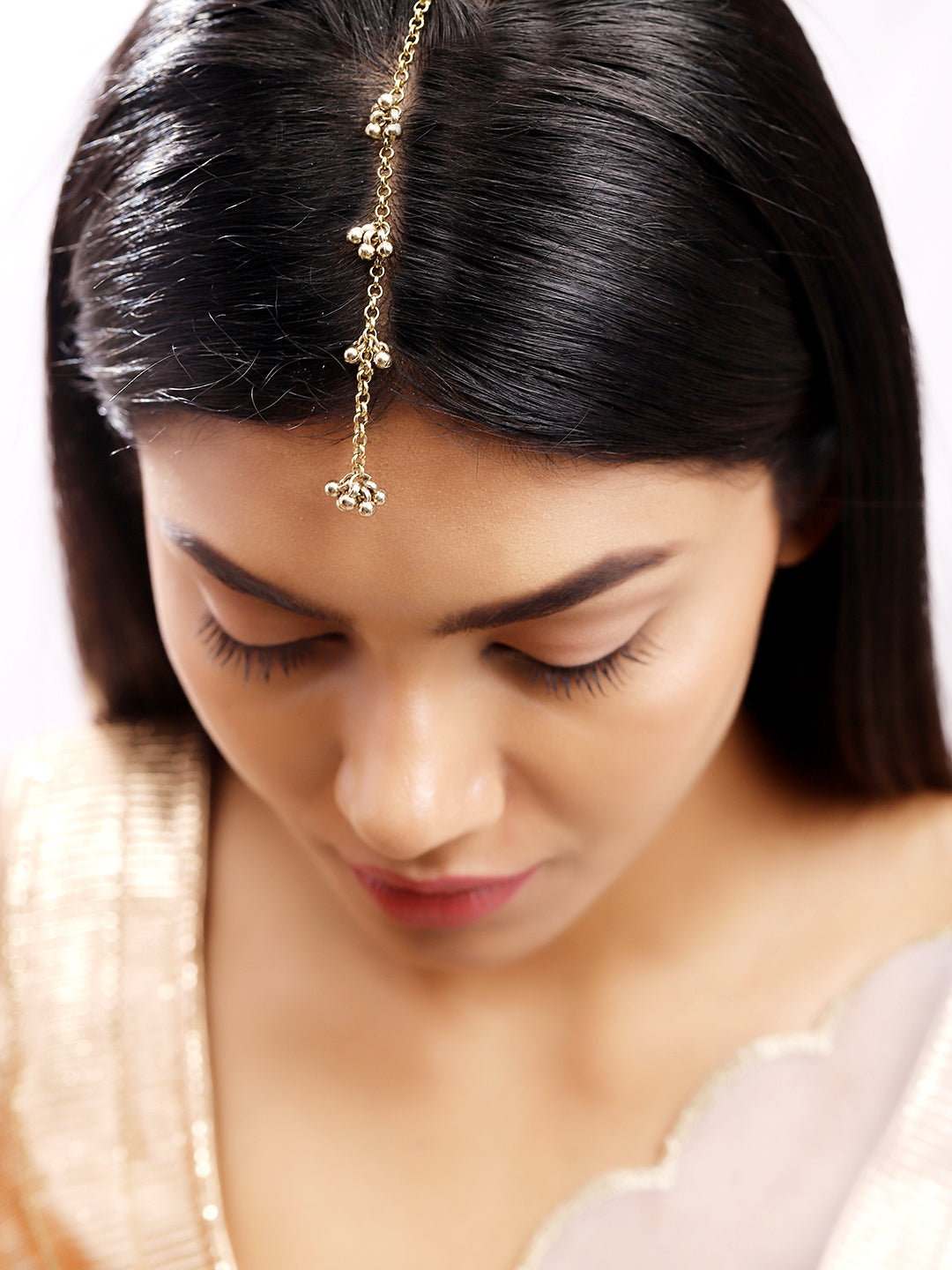 Ishin Copper  Colour Gold Plated Mangtika