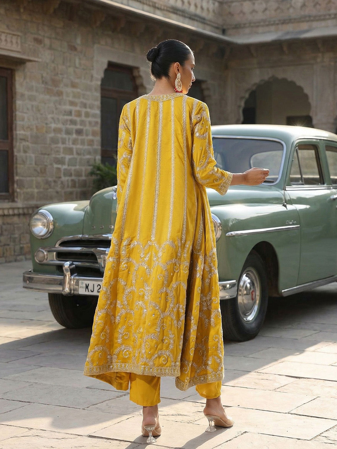 Rich Yellow A Line Dresses