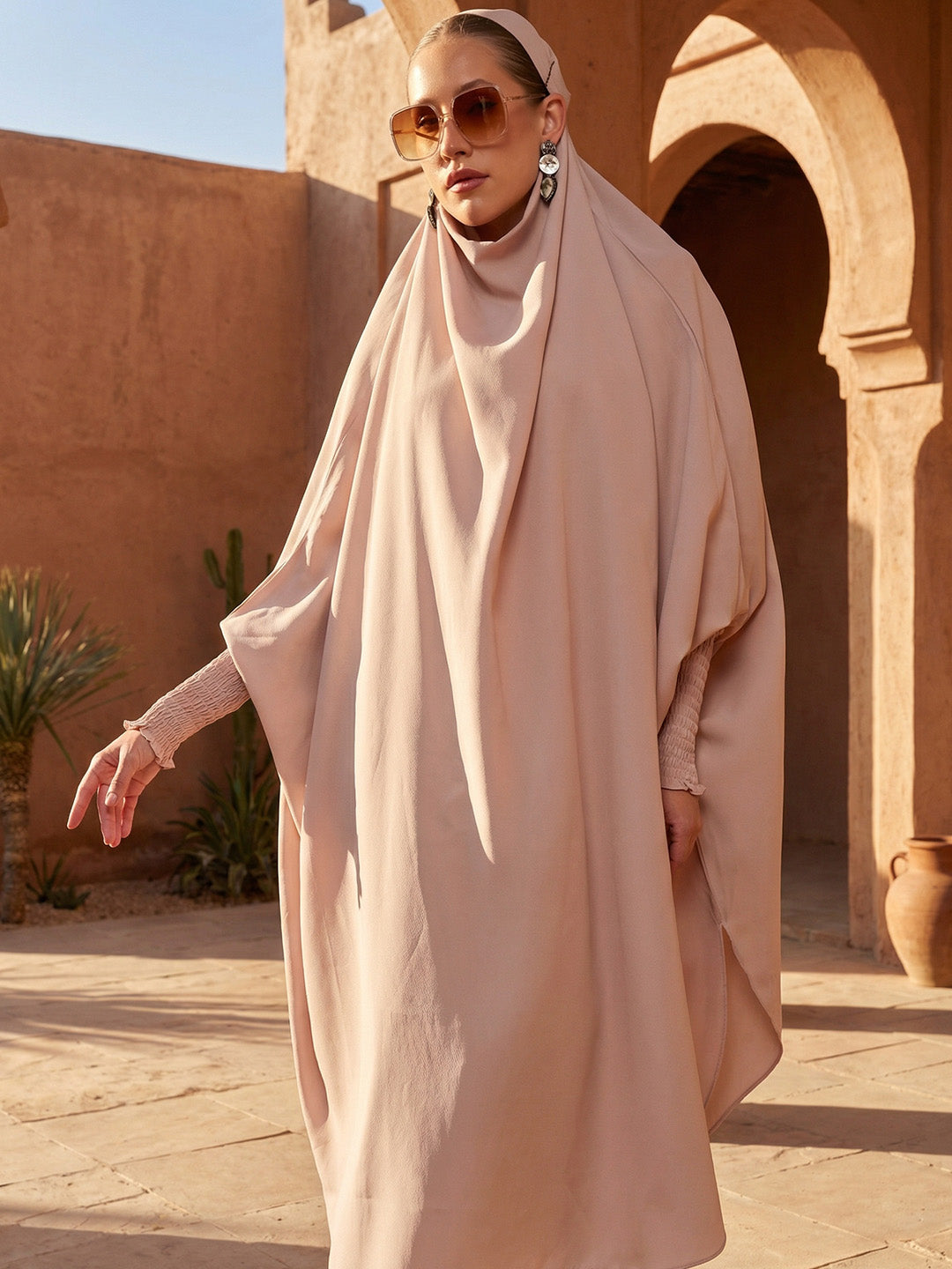 Rich Cream Relaxed Abaya