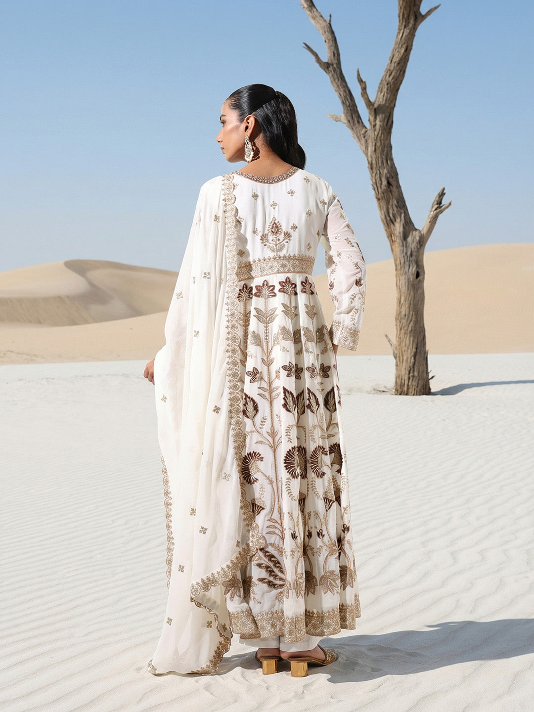 Rich Off white  Anarkali  Kurta sets