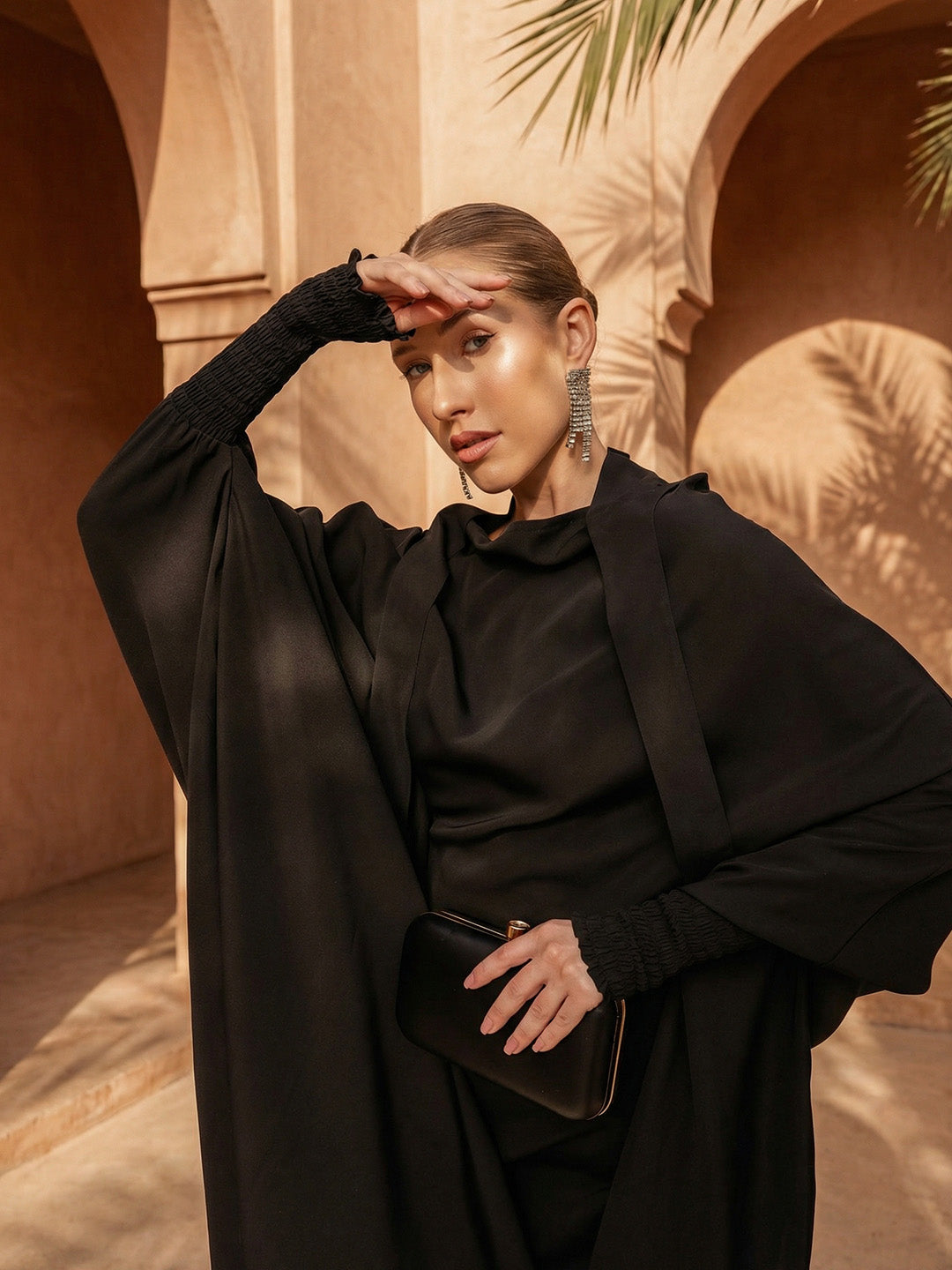 Rich Black Relaxed Abaya