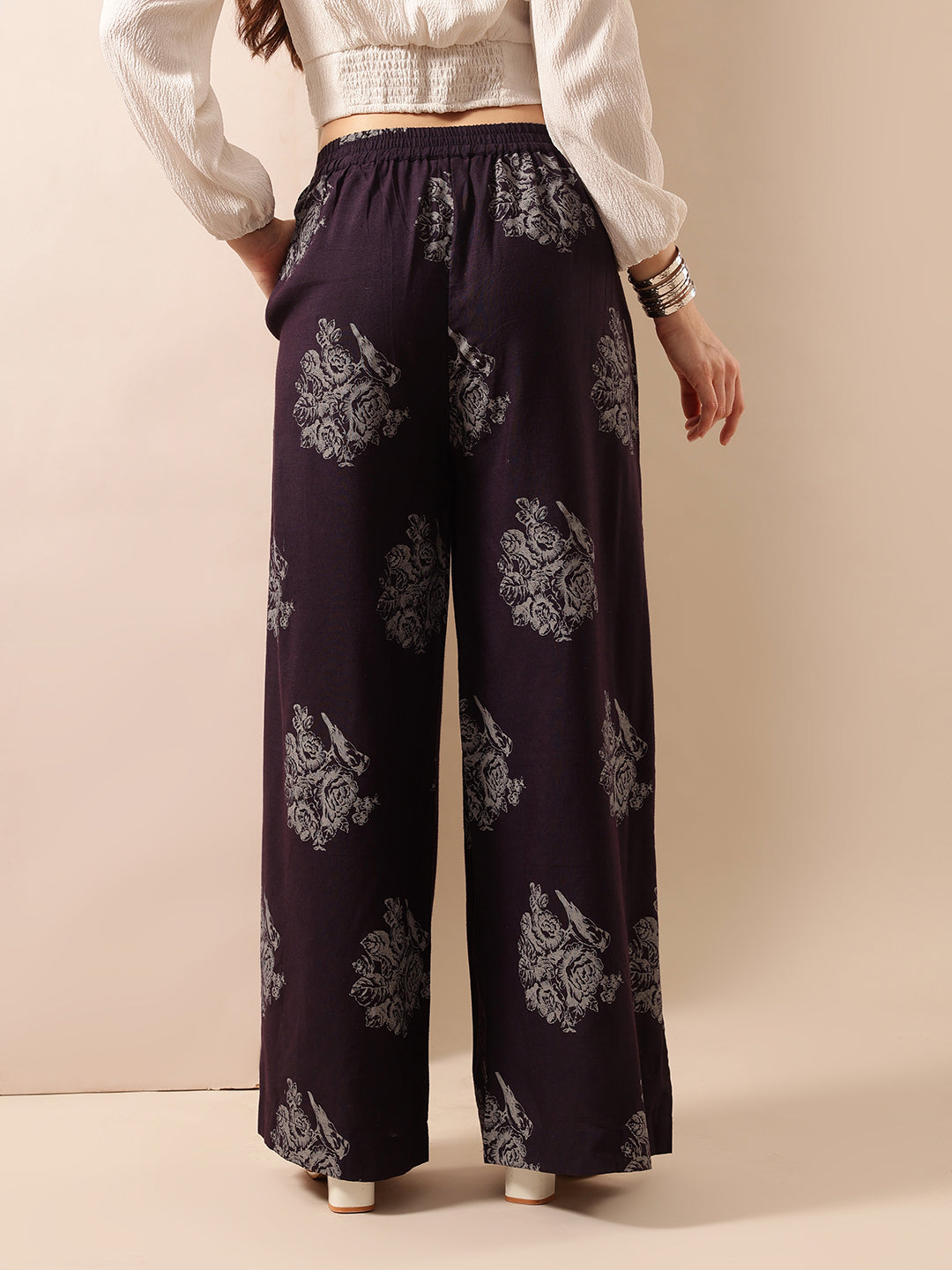 Comfy Indigo  Flared Trouser