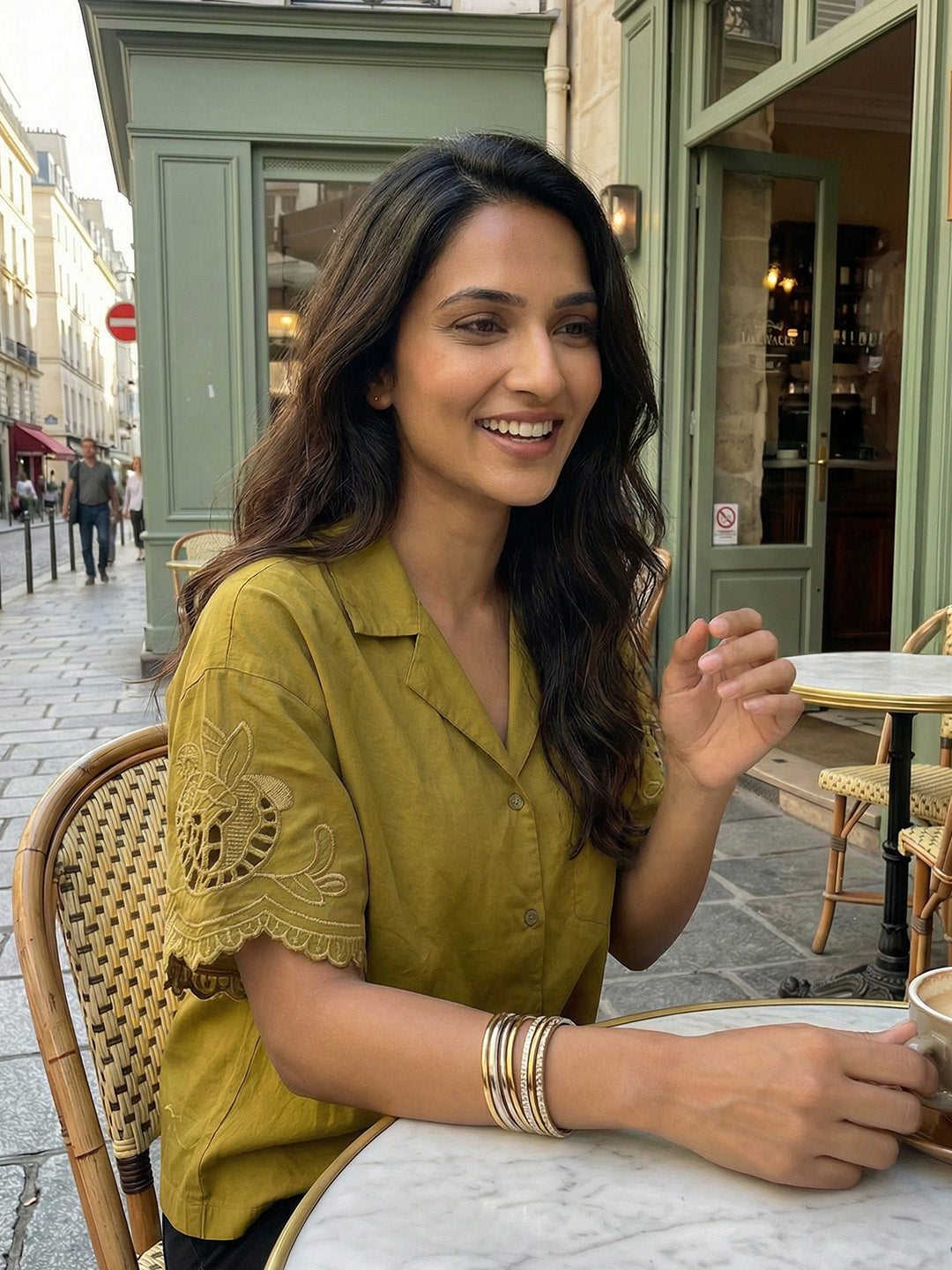 Comfy Olive green Straight Shirt