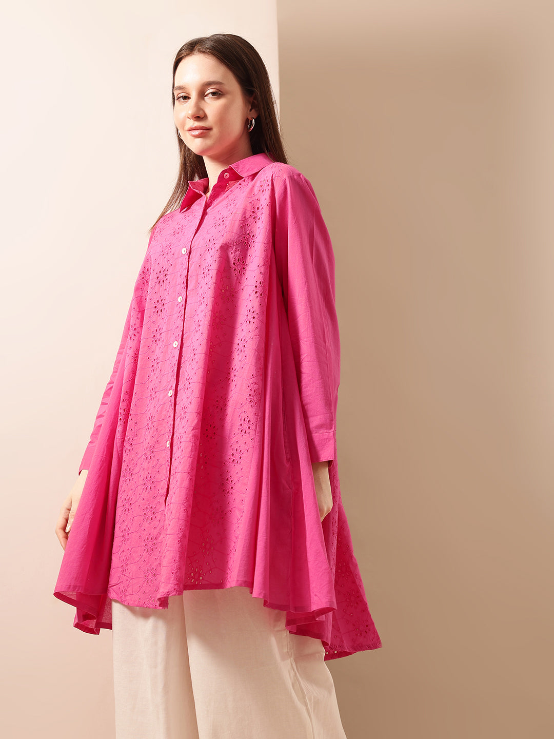 Graceful Natural A Line Tops